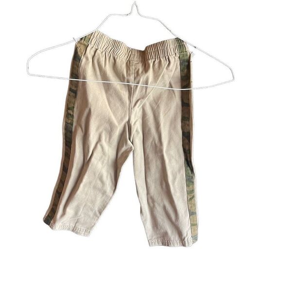 WonderKids tan khakis pants bottoms NEW camo camouflage stripes 3T - Picture 2 of 10